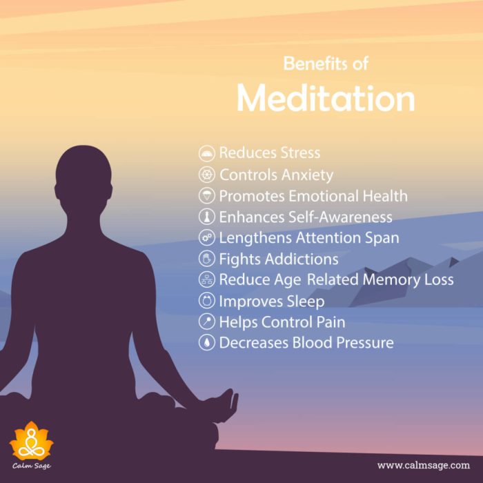 Meditation benefits daily reasons why infographic so beneficial mindfulness health beginners yoga spiritual stress meditating visualistan guided effects good relaxation